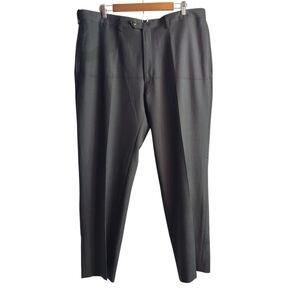 Haggar Classic Fit Dress Pants Men's Gray Hidden Comfort Waistband SZ 40X29 NWT